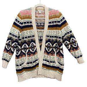 LL Bean Open Cardigan 100% Cotton Womens XL Petite